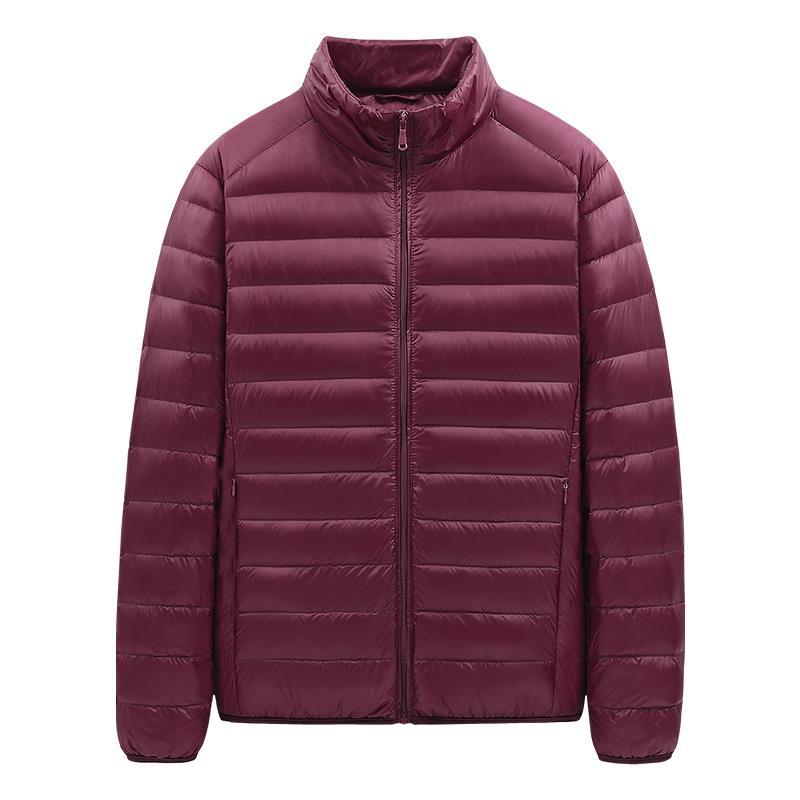 Stylish Unisex Thin Cotton Coat with Down Filling - Perfect for Casual Wear