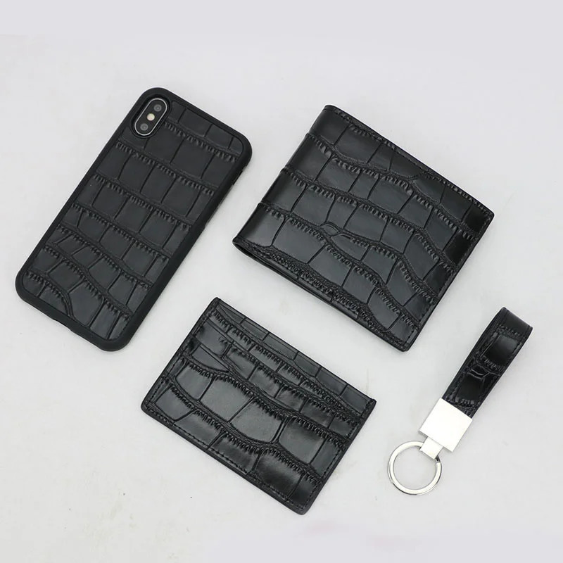 Free Custom Letters Genuine Pattern Leather Wallet Men Thin Male Purse Money Dollars Clip Credit Card Holder 241212
