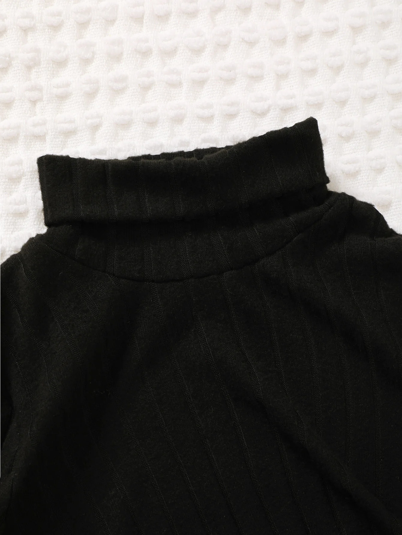 Autumn And Winter 8-12 Years Old Cool Girls Dress Long Sleeve High Neck Casual Princess Dress 241219