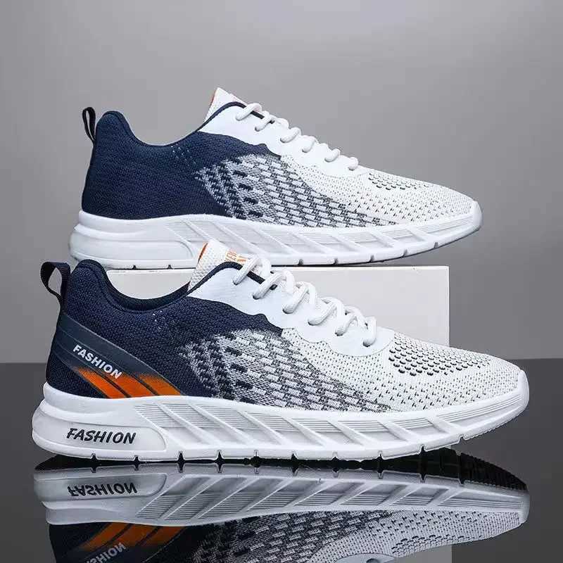 Mens Mesh Casual Sports Shoes Running Shoes Breathable Knit Sports Shoes Mat Lightweight Casual Shoes Z250319