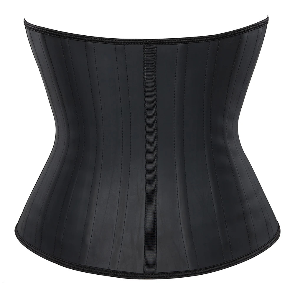 25 Steel Bones Latex Waist Trainer 29.5CM Hooks And Eyes Fajas Belt Cincher Underbust Corset 241219