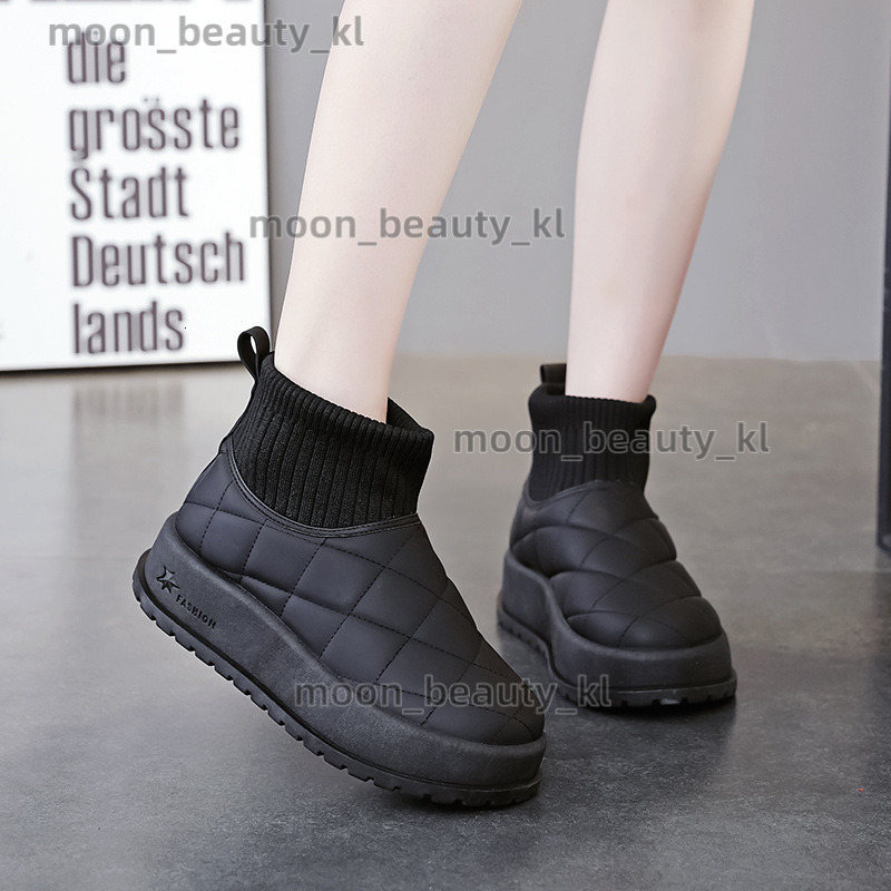 Thick Soled Snow Boots For Women In Winter 2024, With Plush And Thick Cotton Shoes, Waterproof And Anti Slip Short Boots For Women Kt-2819 65e