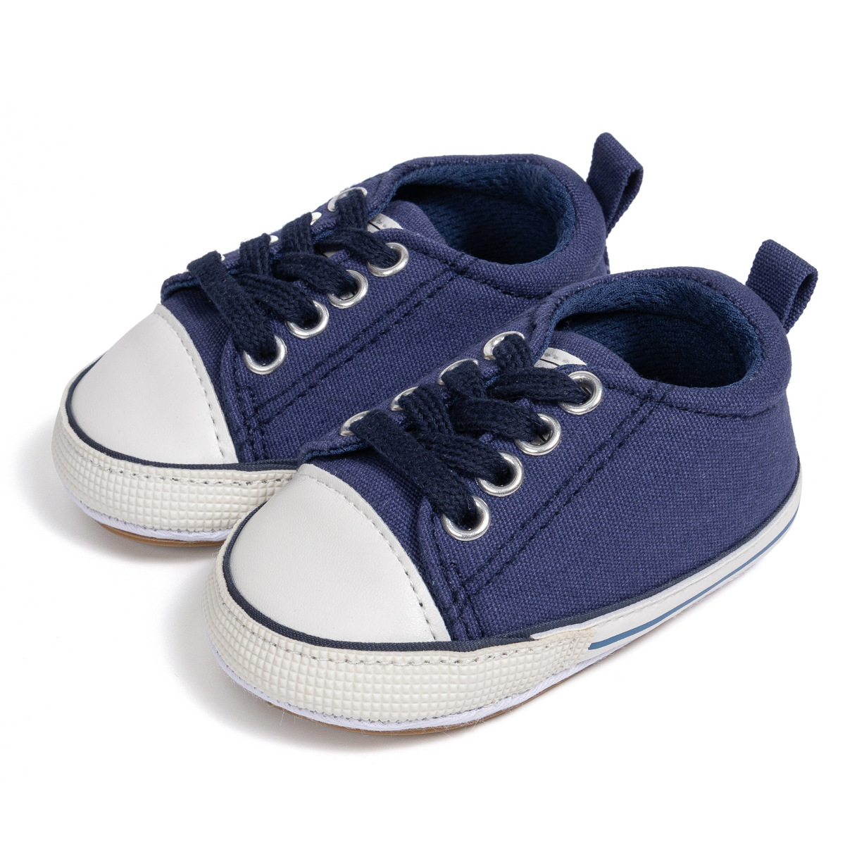 Newborn Classic Five Colors Boys Girls Baby Shoes Kidsnest Casual Canvas Sneakers Soft Rubber Soles Anti-slip Unisex Infant First Walkers 0-18M