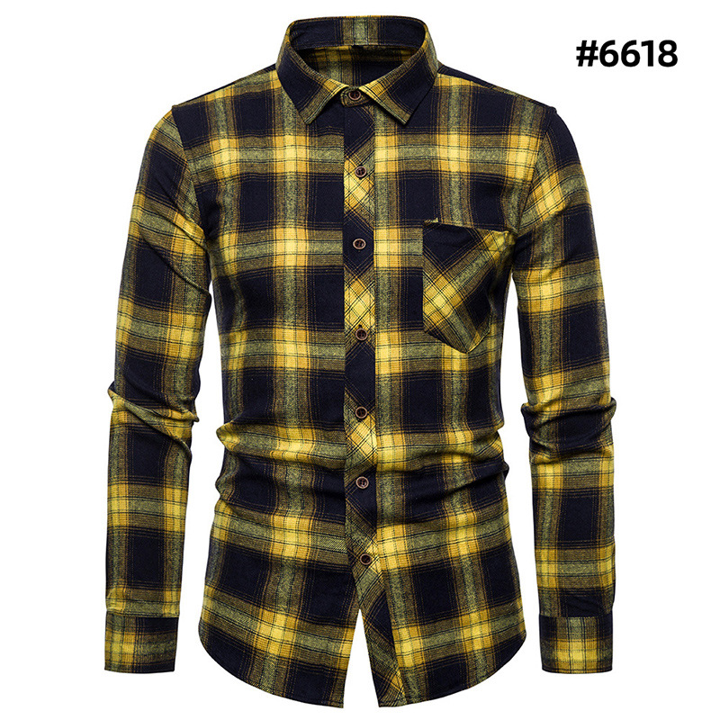 Slim Fit Men's Long Sleeve Shirt - New Arrival for Young Stylish Apparel