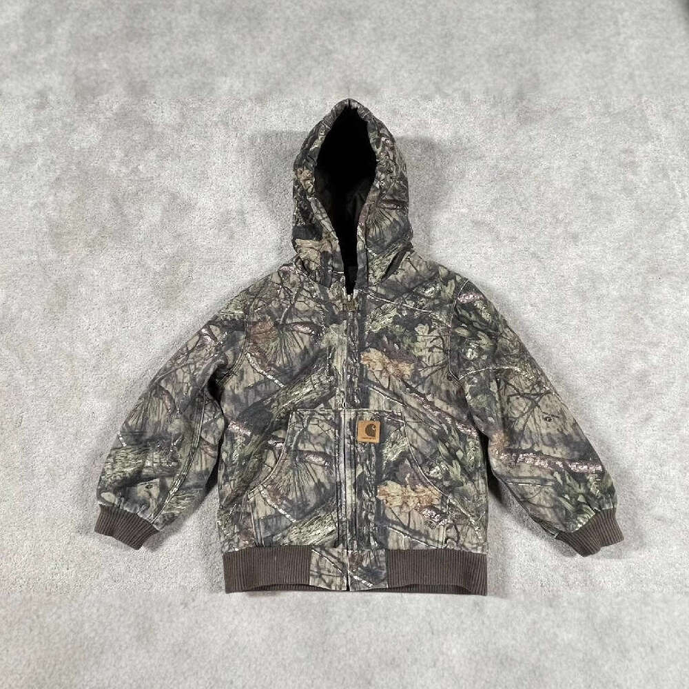 leaf print zipper hooded cardigan hoodie cool and casual loose new jacket