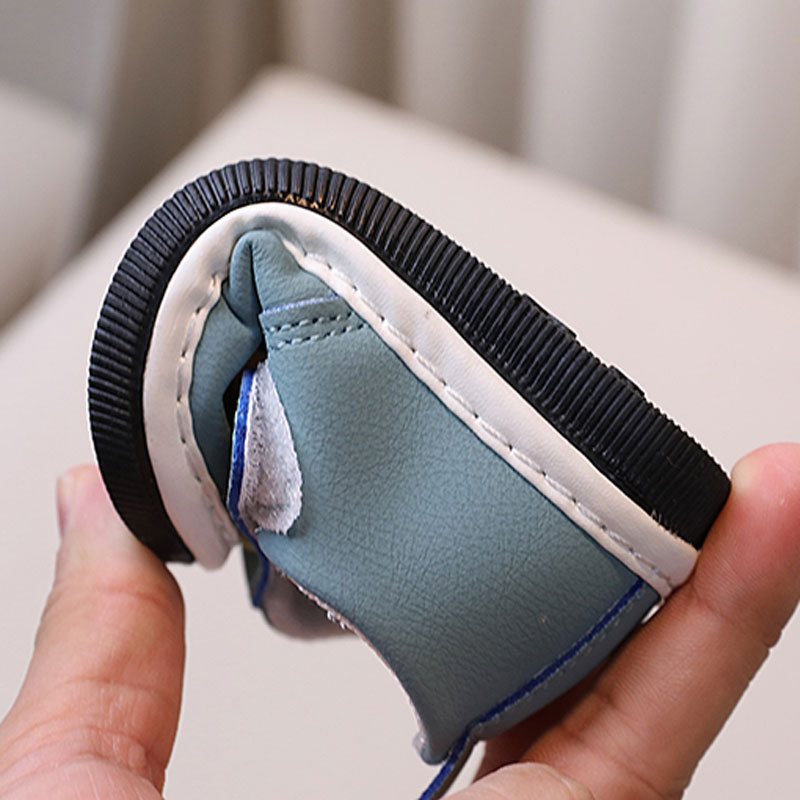 Newborn Baby Squeaky Girls Boys Shoes Soft Non-slip Infant Toddler Leather First Walkers Autumn Spring Kids Cartoon Kidsnest Sneakers Sizes US1C-US5C