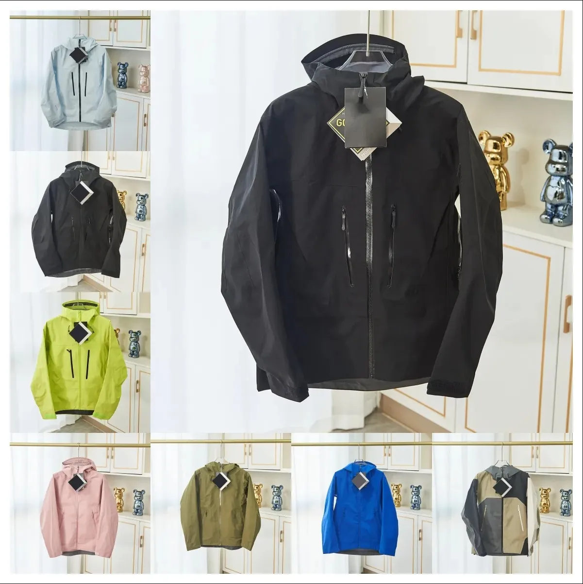 Mens Designer Triple GORE-TEXPRO SV/LT jacket Waterproof Breathable Fabric Outdoor jacket Warm Jacket Men Women Casual Lightweight Hiking A197
