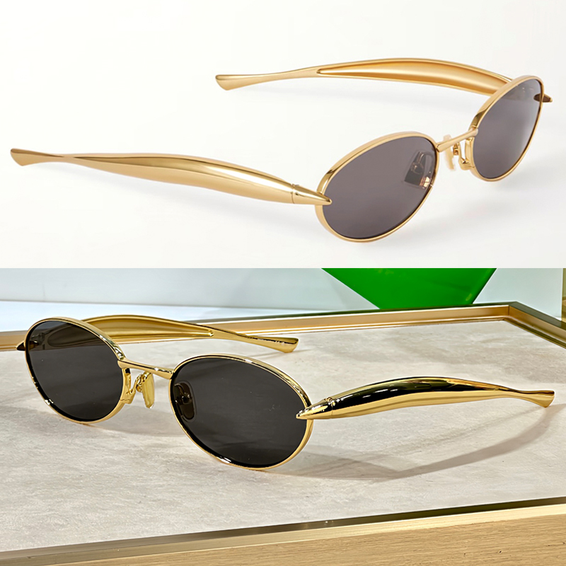 Sardine Pilot sunglasses for women Vintage Metal oval frame 1386 Designer mens sunglasses Outdoor Goggles Classic Glasses Anti-UV400 With box