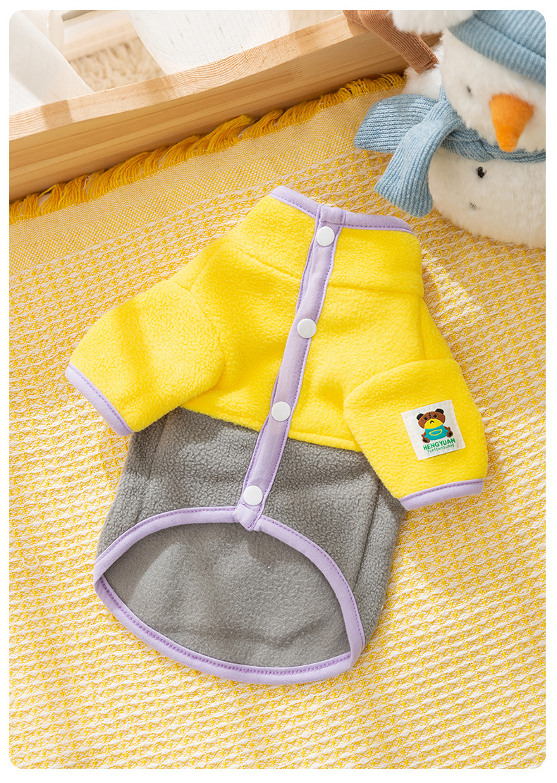 Dog Apparel Pet Clothes Autumn and winter dog clothes two legged fleece clothes, thick and warm base clothes, small dog pet clothes