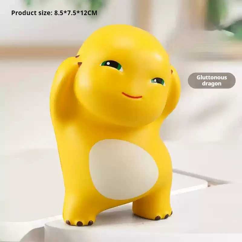 Decompression Toy 12cm Little Milk Dragon Pinch Music Slow Rebound Stress Relieving Tool Ventilating Toys Desktop Ornament Valentines Day Gift H241219