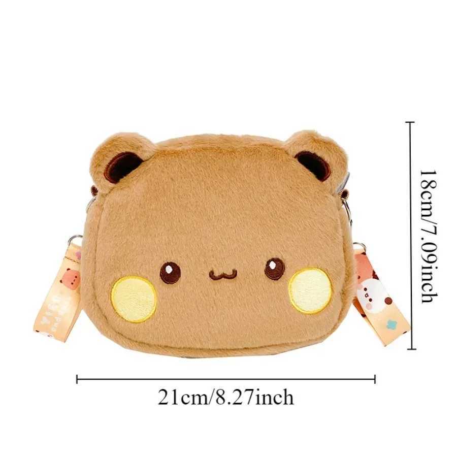 Cute Yier Panda Bear Plush Backpack Bubu Dudu Crossbody Bag Kaii Coin Purses Shoulder Bag Soft Plushies for GirlfriendXJ241219