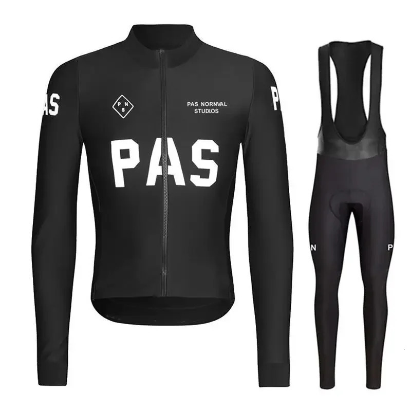 Pns Spring and Autumn Team Cycling Jersey Set Men Long Sleeve Bicycle Clothing MTB Maillot Bike Uniform Bib Ropa Ciclismo 241220