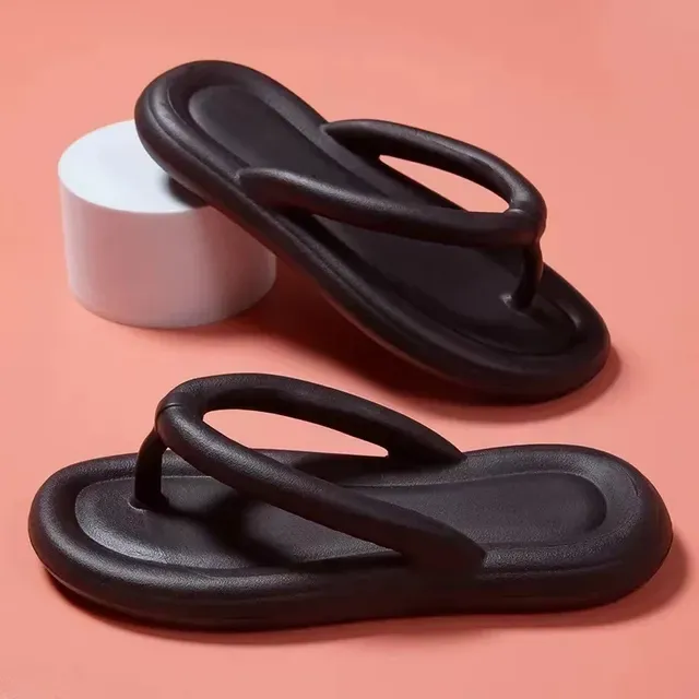 New Summer Candy Color Flip ps Women Cute Soft Sole Beach Slippers Fashion Sandals House Bathroom Non-Slip Shoes Slides