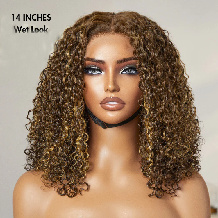 Piano Blonde Lace Wig 100% Really Human Hair Wigs 30 Inch Wet And Wavy 13x4 Kinky Curly Lace Front Wigs Transparent 280 Density Glueless Body Wave Hai