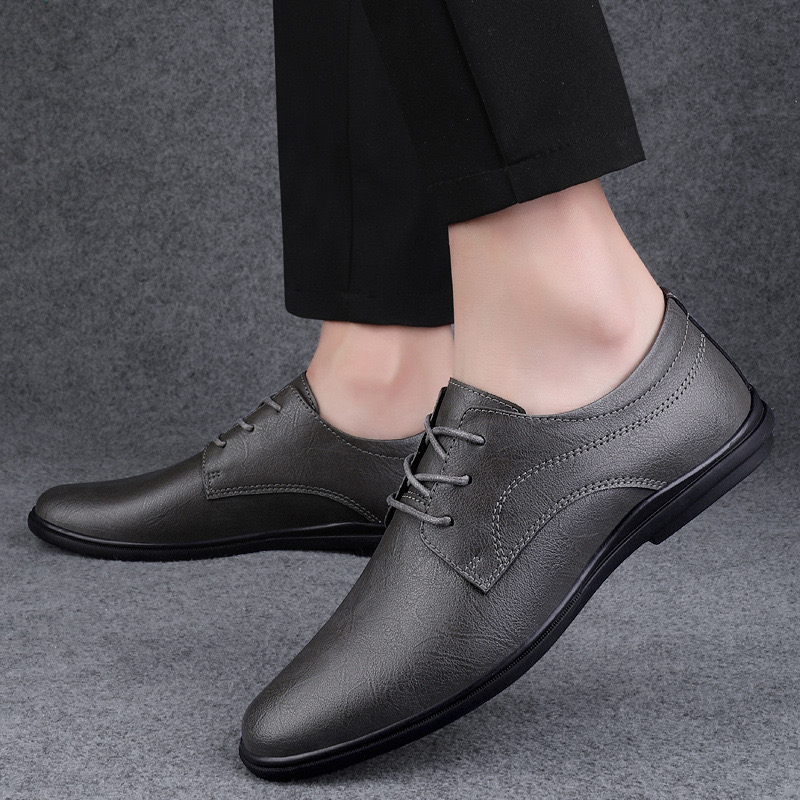 Quality High Brand Genuine Leather New Office Business Formal Cotton Men's Driving Shoes Soft Soles 7e16