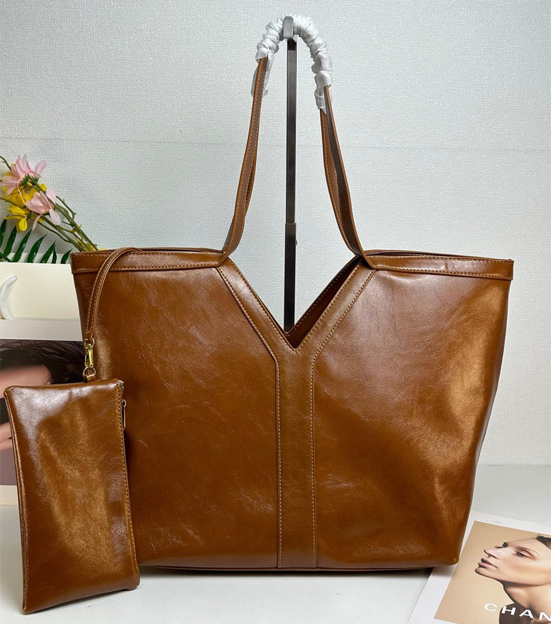 Genuine Leather Designer Shoulder Bag For Women Fashion Tote for Ladies Handbags with purse