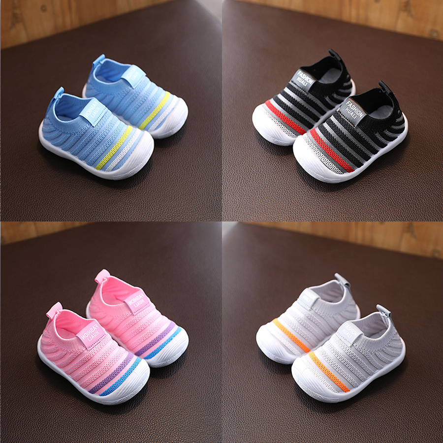 Baby First Walkers Infant Knitted Shoes Toddler Soft Sole Indoor Outdoor Casual Shoes Kidsnest for Little Kid Sizes US0.5C-US6C