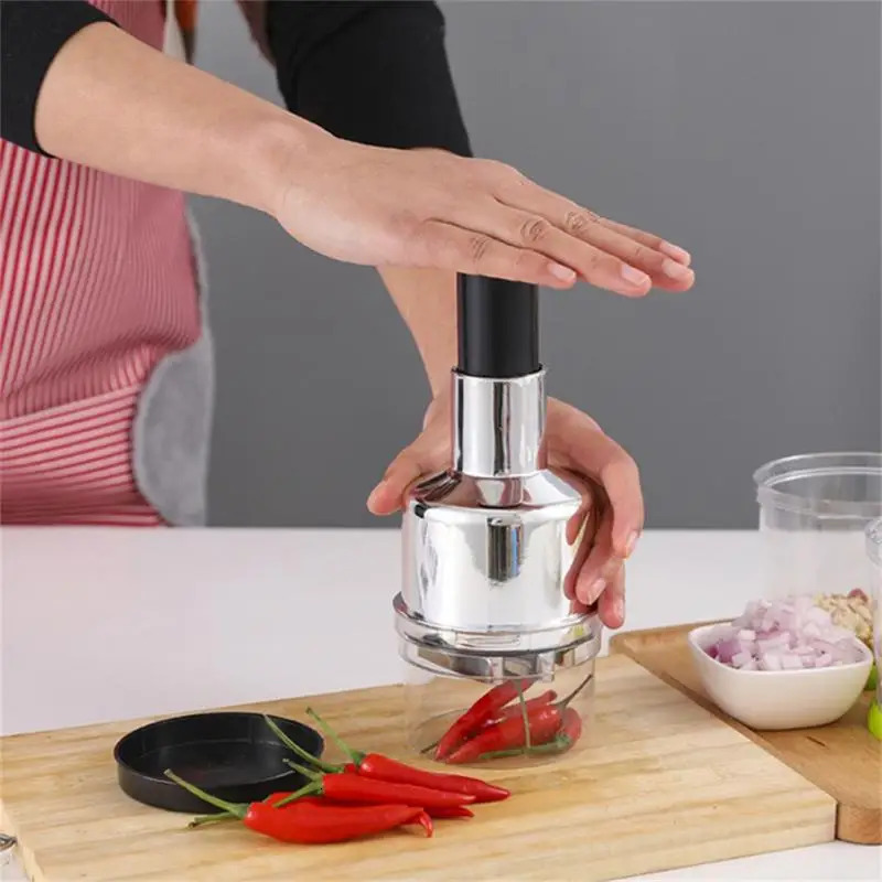 1 multifunctional manual press food cutter onion nut grinder blender manual safe and efficient fruit and vegetable chopper kitchen tool 241220
