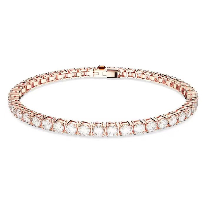 classic 1 row tennis bracelet for women inlaid white Austria crystal dia bracelets designer jewelry woman Christmas valentines day gift
