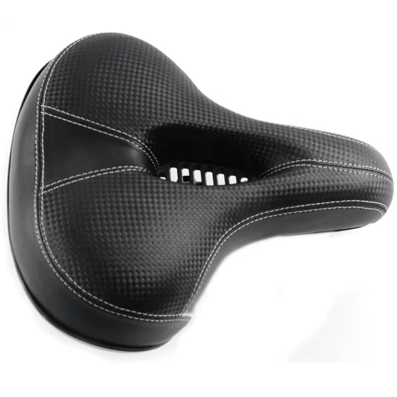 Soft Foam Wide Bicycle Saddle PU Leather Comfort Bike Seat For Cycling