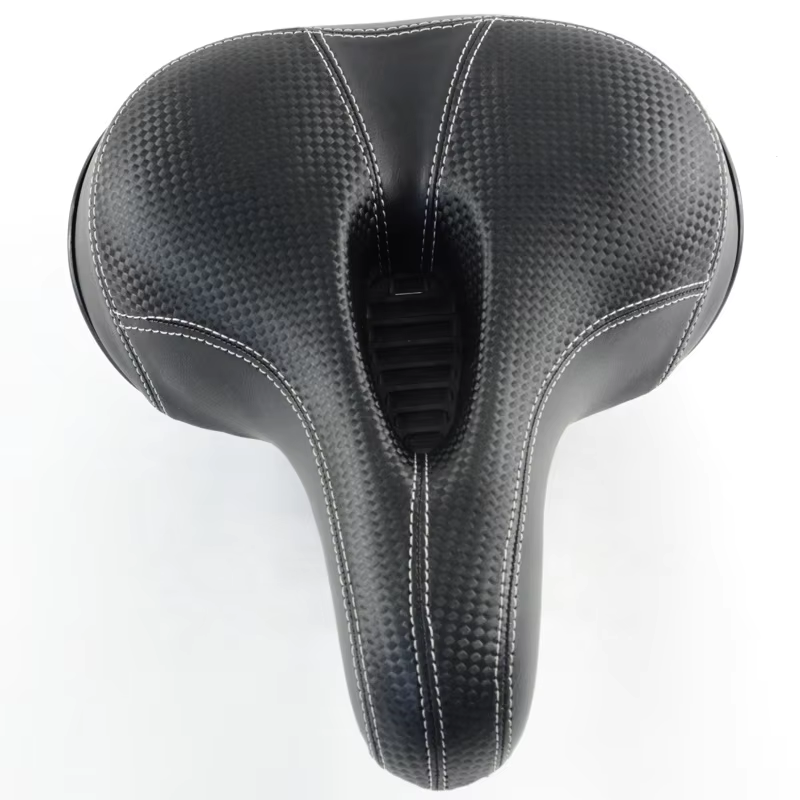 Soft Foam Wide Bicycle Saddle PU Leather Comfort Bike Seat For Cycling