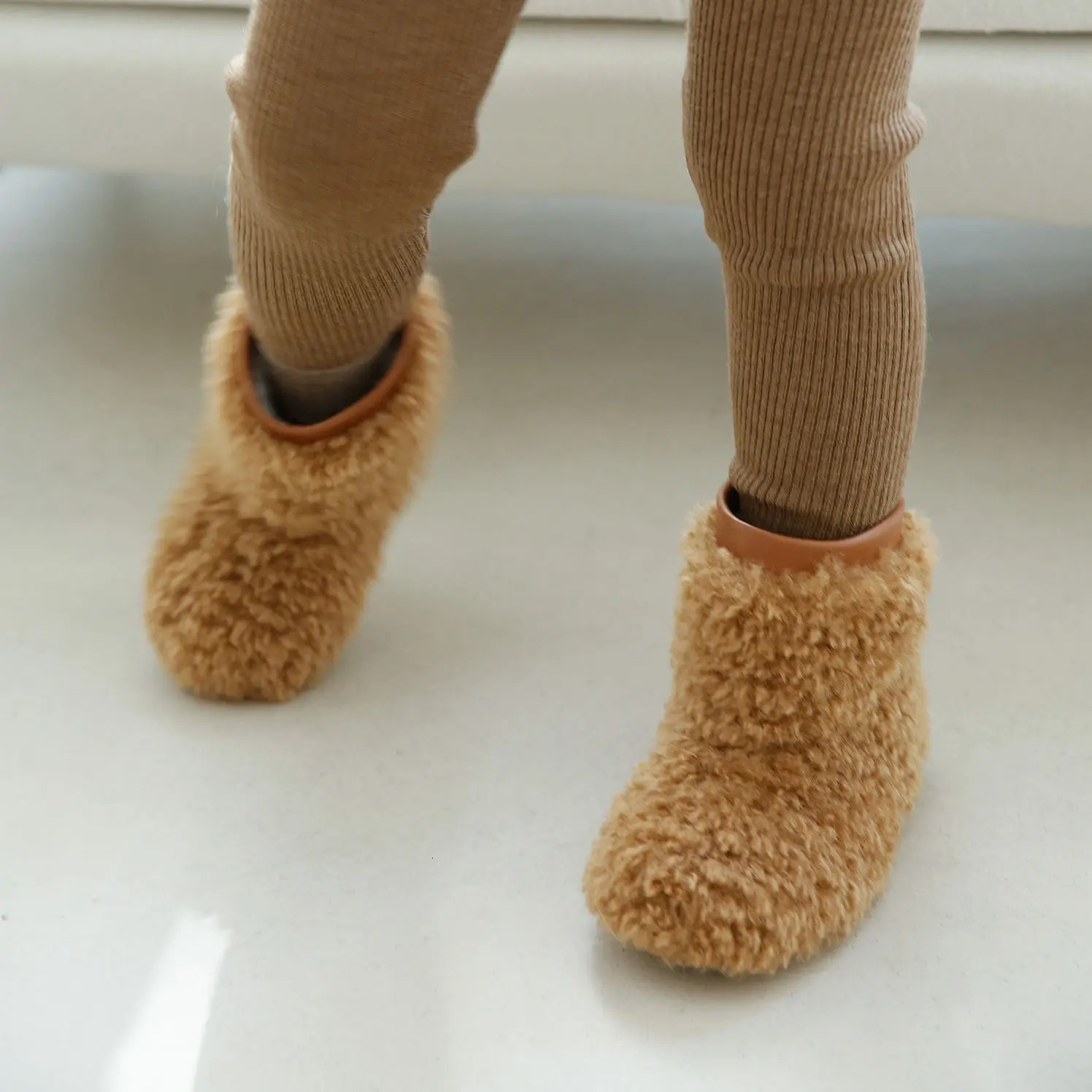 Winter Childrens Snow Boots Fashion Composite Wool warm Lambswool Baby Girls Fashion Boots Exquisite Gift Kids Casual shoes 241219