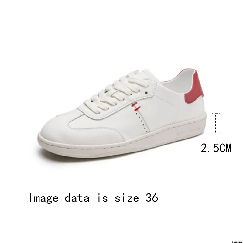 AIYUQI Women Sneakers Genuine Leather Autumn Flat Lace-up Women's Casual Shoes Anti-slip Women's Skateboarders
