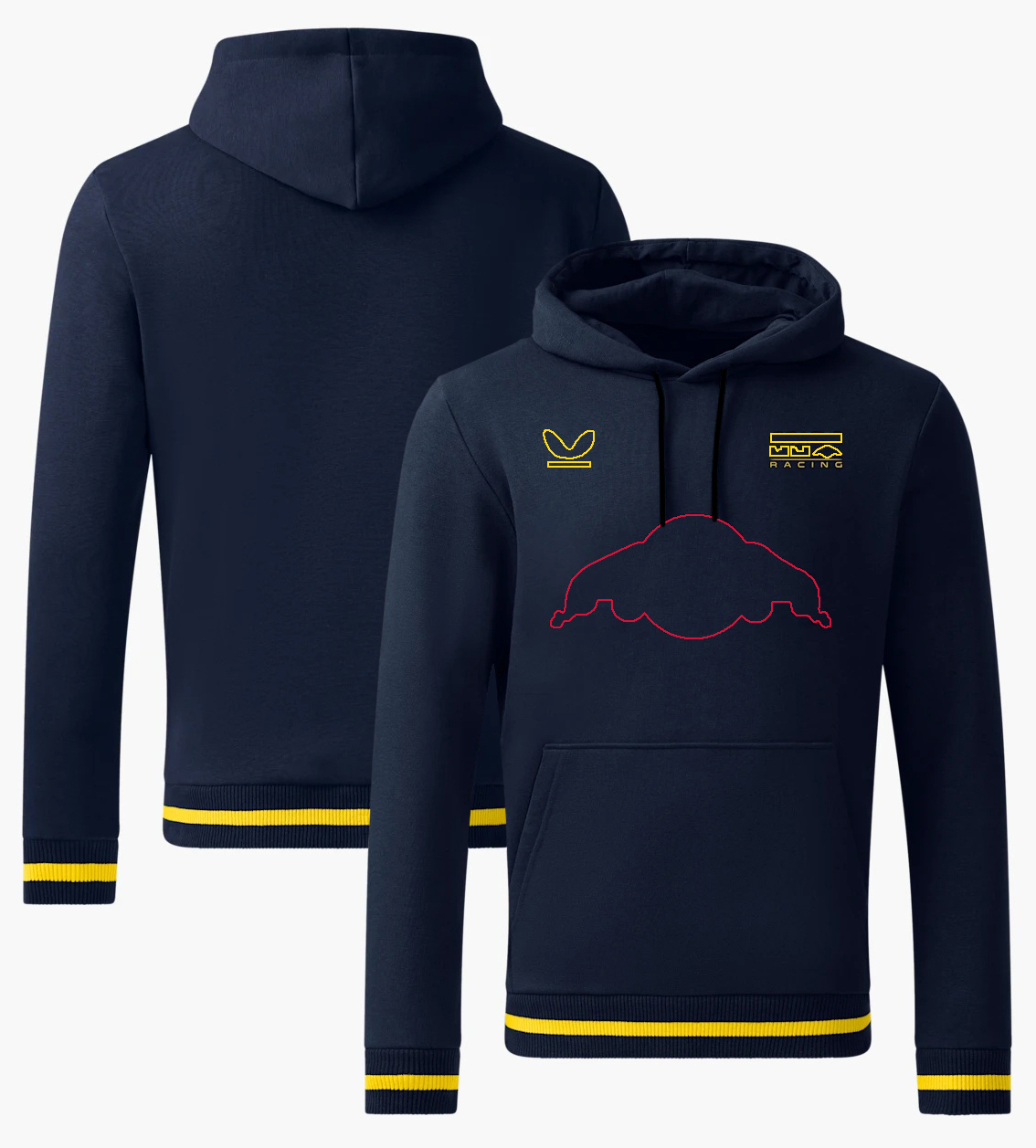 F1 Team Racing Sports 2024 New Formula 1 Half Zip Sweater Brand Casual Men's Hoodie Sweatshirt Hooded Pullover Plus Size Custom free shippi