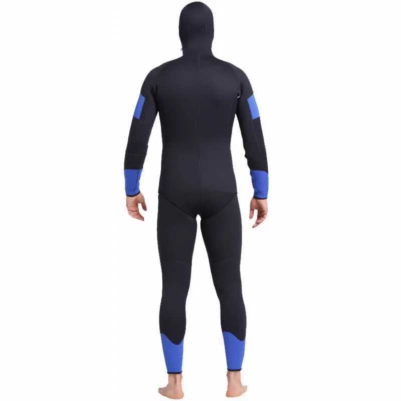 Full Set 5MM Diving Wetsuits Neoprene Spearfishing Diving Suit Men Wet Suit Surfing Windsurf Swimsuit Swimwear WindsurfingXJ241220