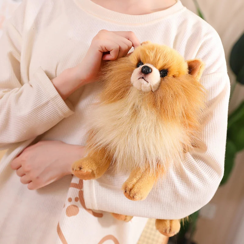 Premium Simulation Pomeranian Dog Plush Toy Cute Stuffed Animals High Quality Puppy Plushies Doll Cartoon Soft Kids Toys Gifts 241220ww