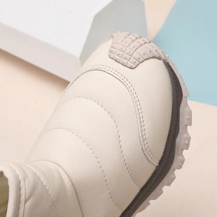 Children Waterproof Snow Boots Kids Anti-slip Warm Mountaineering Boots Boys Girls Outside Cotton Shoes With Thick Fur 241219