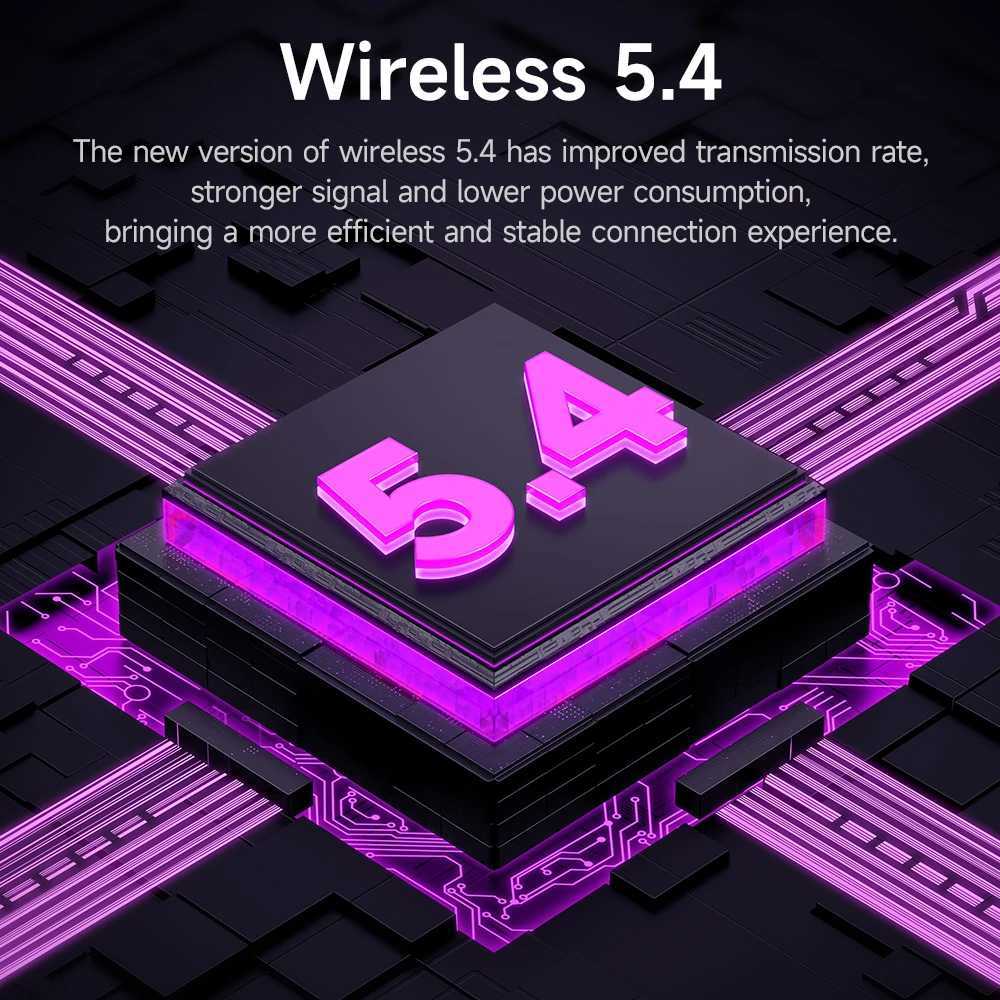 HOCO EW72 Wirelss 5.4 ANC Noise Reduction Earphone With LED Fl Touch Smart Sn Charging Box Music Sports Earbuds Z241218