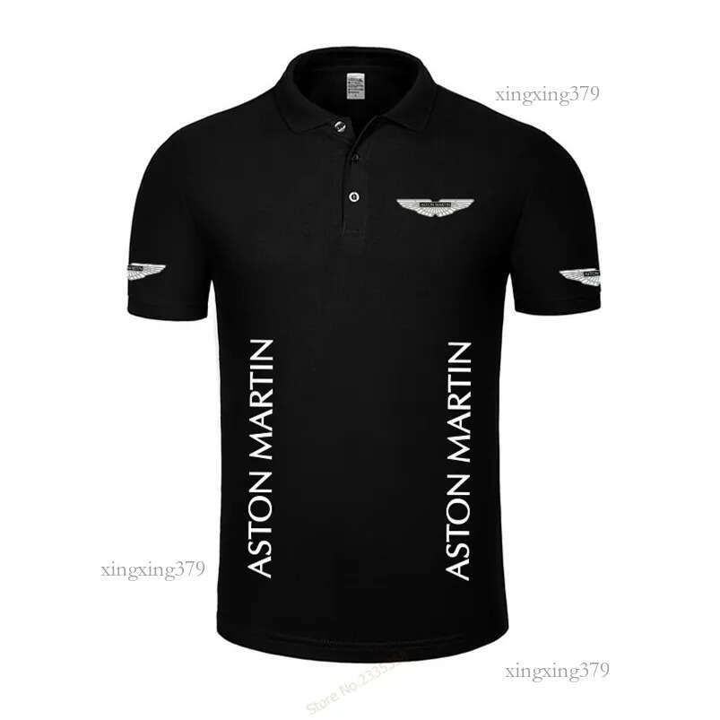 High quality new summer casual Aston Martin polo shirt men's polo solid polo shirt polos 210329