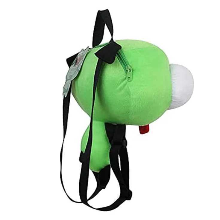 New Alien Invader Zim 3D Eyes Robot Gir Knapsack Cute Stuffed Plush Green Kaii Plush Doll Knapsack for Girs Xmas GiftsXJ241219