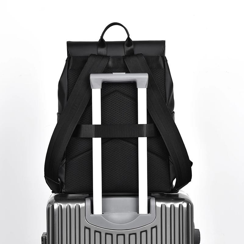 Leisure Business Backpacks For Men 14-15 inch Laptop Backpack Urban Daily Work Back pack Teens Student Backpack Male Black 241219 - view 7