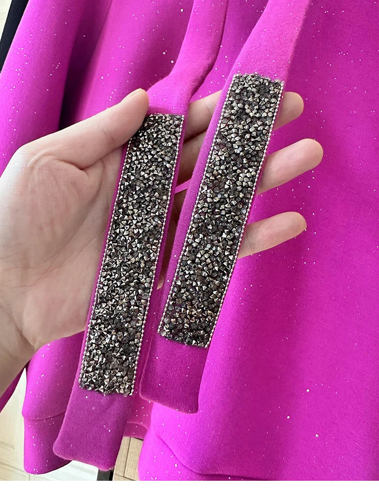 Autumn Hooded Rhie Streamer Long Sleeve Memory Cotton Sweatshirt Women Fashion Pullover Streetwear Casual Clothes