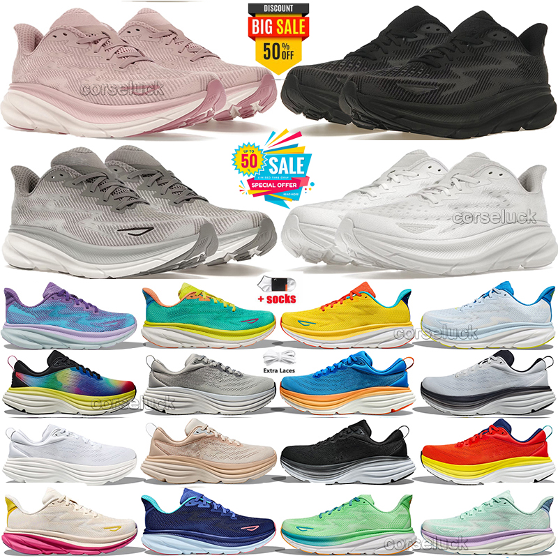 Clifton Sneakers Designer Running Shoes Men Women Bondi 8 9 Sneaker ONE Womens Challenger 7 Anthracite Hiking Casual Shoe Breathable Mens Outdoor Sports Trainers