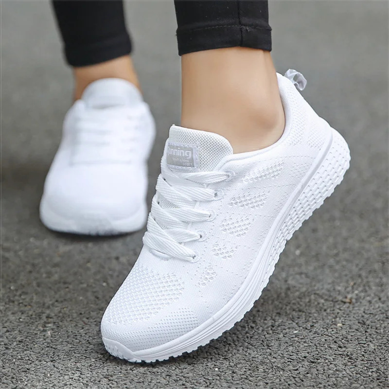 Women Casual Shoes Breathable Mesh Vulcanized Shoes Woman White Sneakers Women Feminino Gym Woman Tennis Shoes Womens sneakers 241219