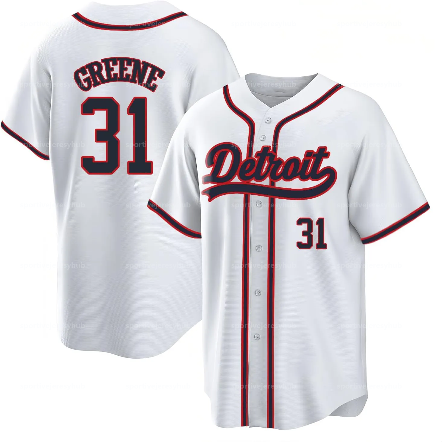 Custom Mens/Women/Youth Baseball Jerseys Greene Skubal Cabrera Baez Rogers Torkelson Stitched Any Name Any Number Jersey