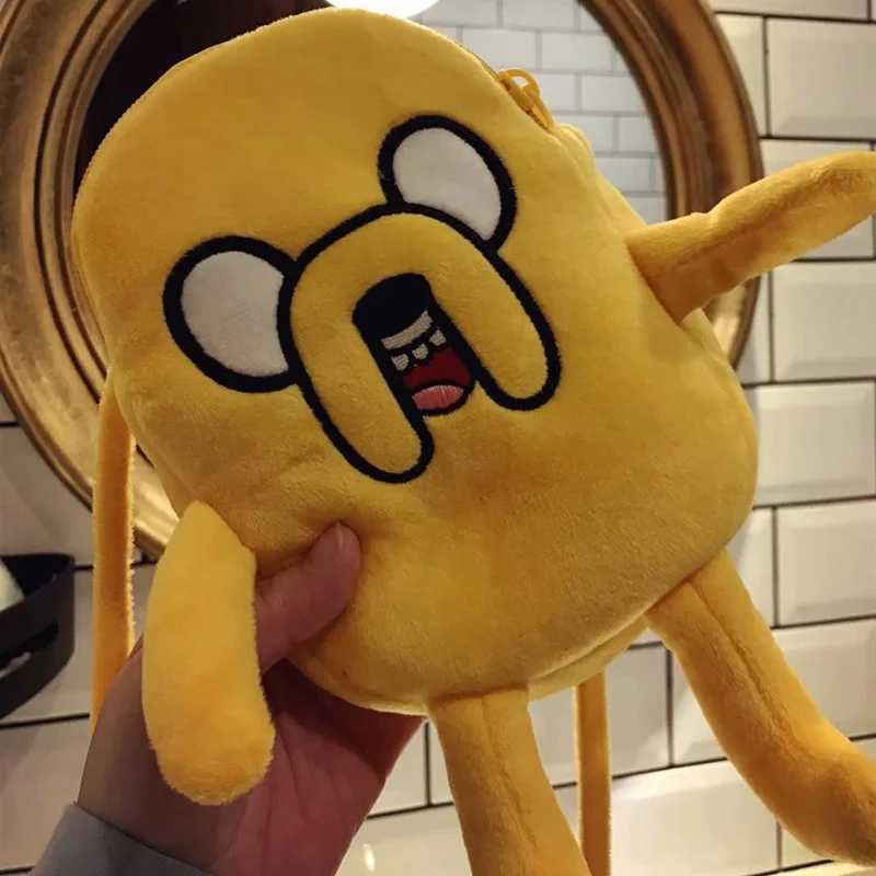 Finn Jake Figure Crossbody Bag Swag Rap Plush Coin Bag Phone Bag Anime Advanture Robert BMO Bag Stuffed Toys For Children GiftXJ241219