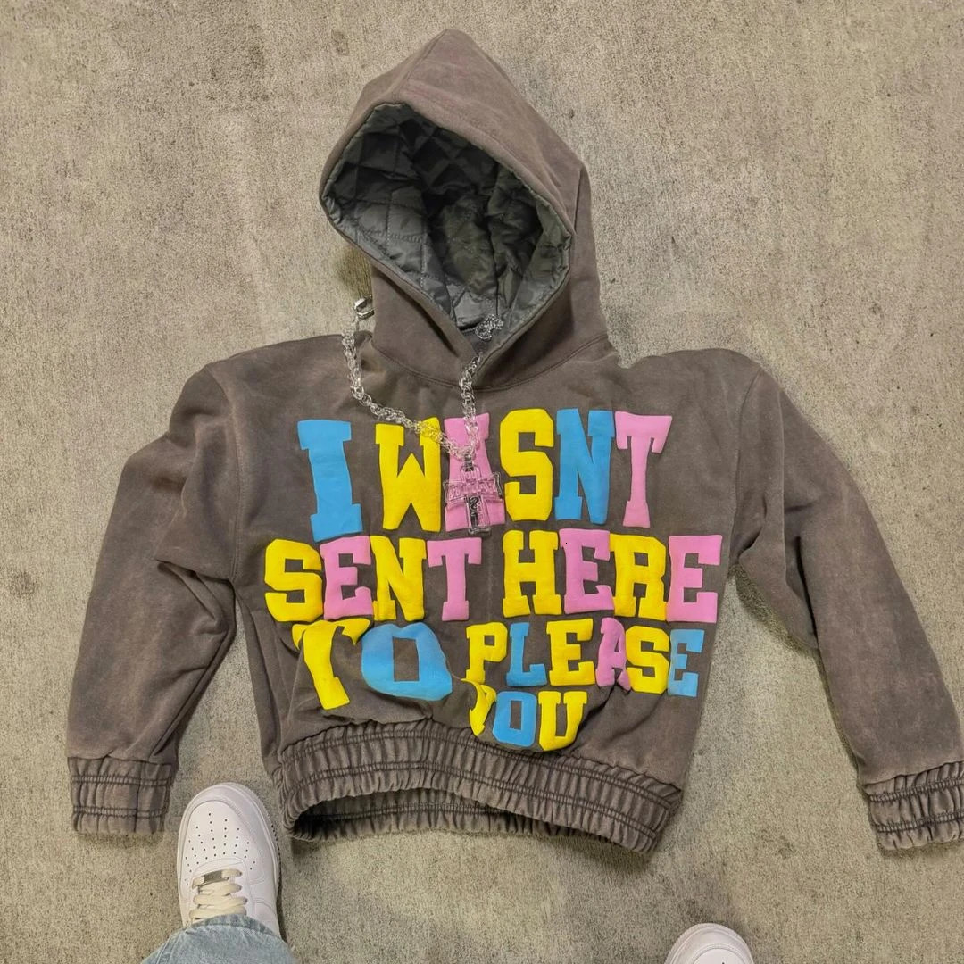 American Harajuku Y2K Sports Style English Pattern Printed Hoodie Womens Spring Loose Casual Street Trend Color Block Sweatshirt 241217