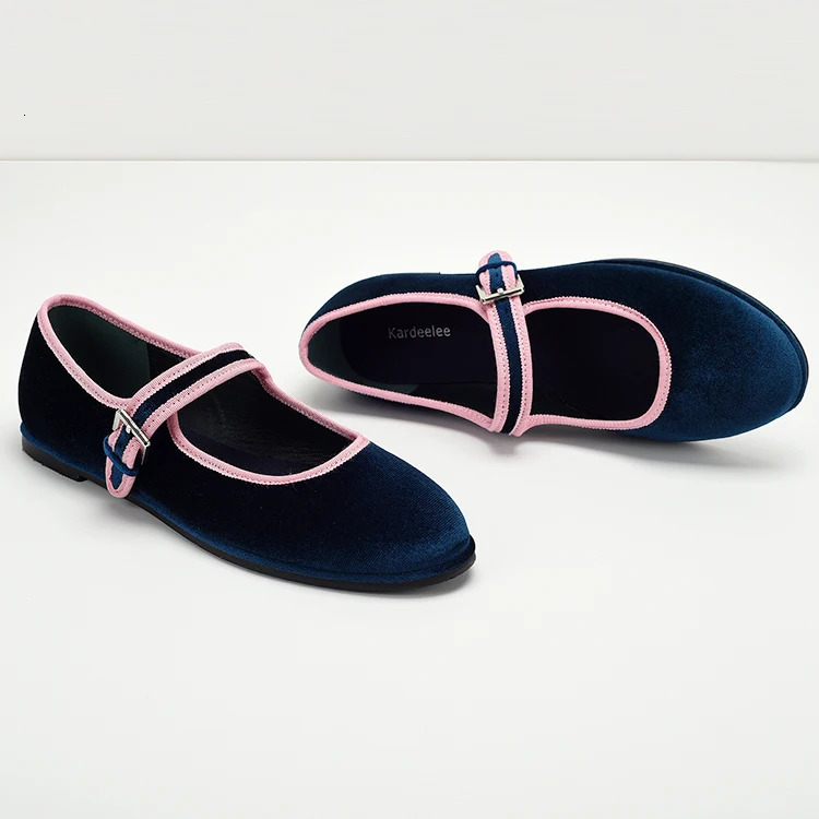 Ballerinas Woman 2025 Shallow Mouth Round Toe Mixed Colors Female Shoes Ballet Dress Comfortable Retro Mary Janes Flat Ballerina 241213