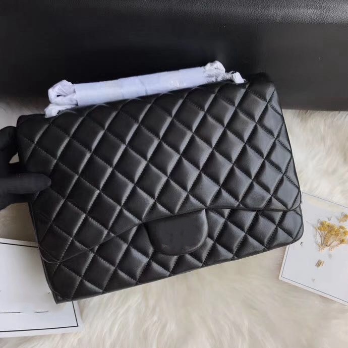 2025 Fashionable classic double-layer flip bag mirror designer bag large capacity high-quality leather bag shoulder bag caviar leather classic luxury bag 30CM 33CM