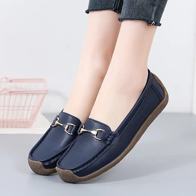 Womens Flat Shoes Comfortable Womens Shoes Classic Female Casual Shoes Slip on Warm Moccasins Zapatos Para Mujeres 241219