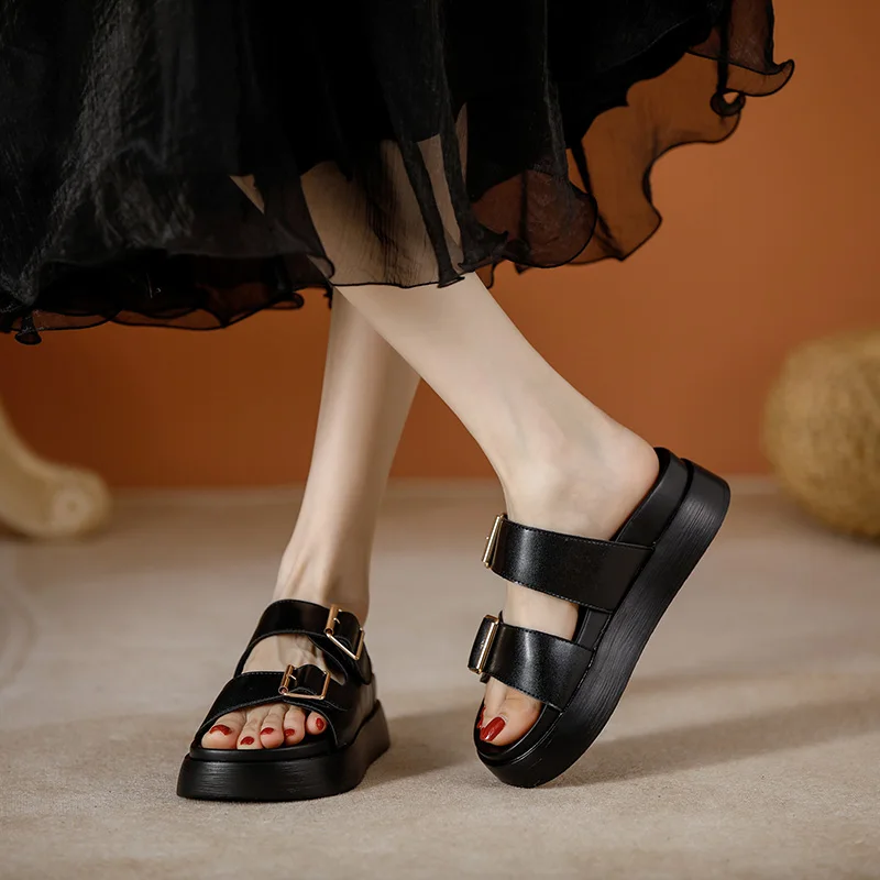 AIYUQI Women Slippers Fashion Large Size Women's Summer Slippers Casual Beach Slippers Women