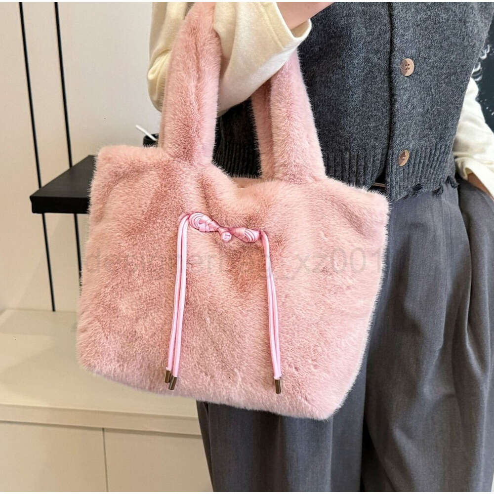 Tote Bag Customization Not Retreat 10a Hobo Bag Women Handbag Evening Wallet Cute Chinese Style Handbag Fluffy Plush Large Capacity Imitation Mink Mak