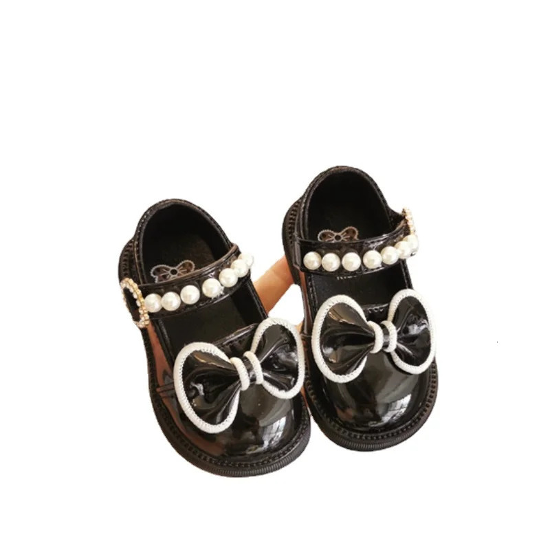 Zapatos 0-3-year Old Baby Walking Shoe Soft Sole Leather Shoes Dress for Girls Pearl Mary Jane Shoe Lolita Shoes Kids Shoe 241220