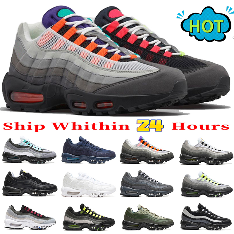 Mens trainers Designer running shoes sneakers Triple Black white Neon greedy reflective Solar red Navy flats mens Outdoor sports trainer big size 36-49