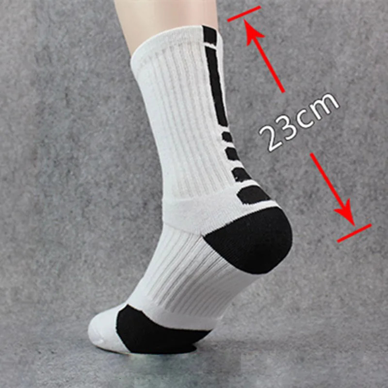 5 Pairs Men Sports Socks Set With Damping Terry Basketball Cycling Running Hiking Tennis Sock Set Ski Women Cotton EU 39-45 241219