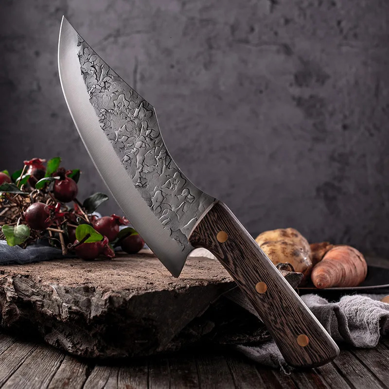 Forged knives butcher knives kitchen stainless steel meat cutters 241220